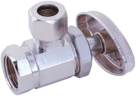 City Supply, 1/2" x 3/8" COMPRESSION. ANGLE STOP