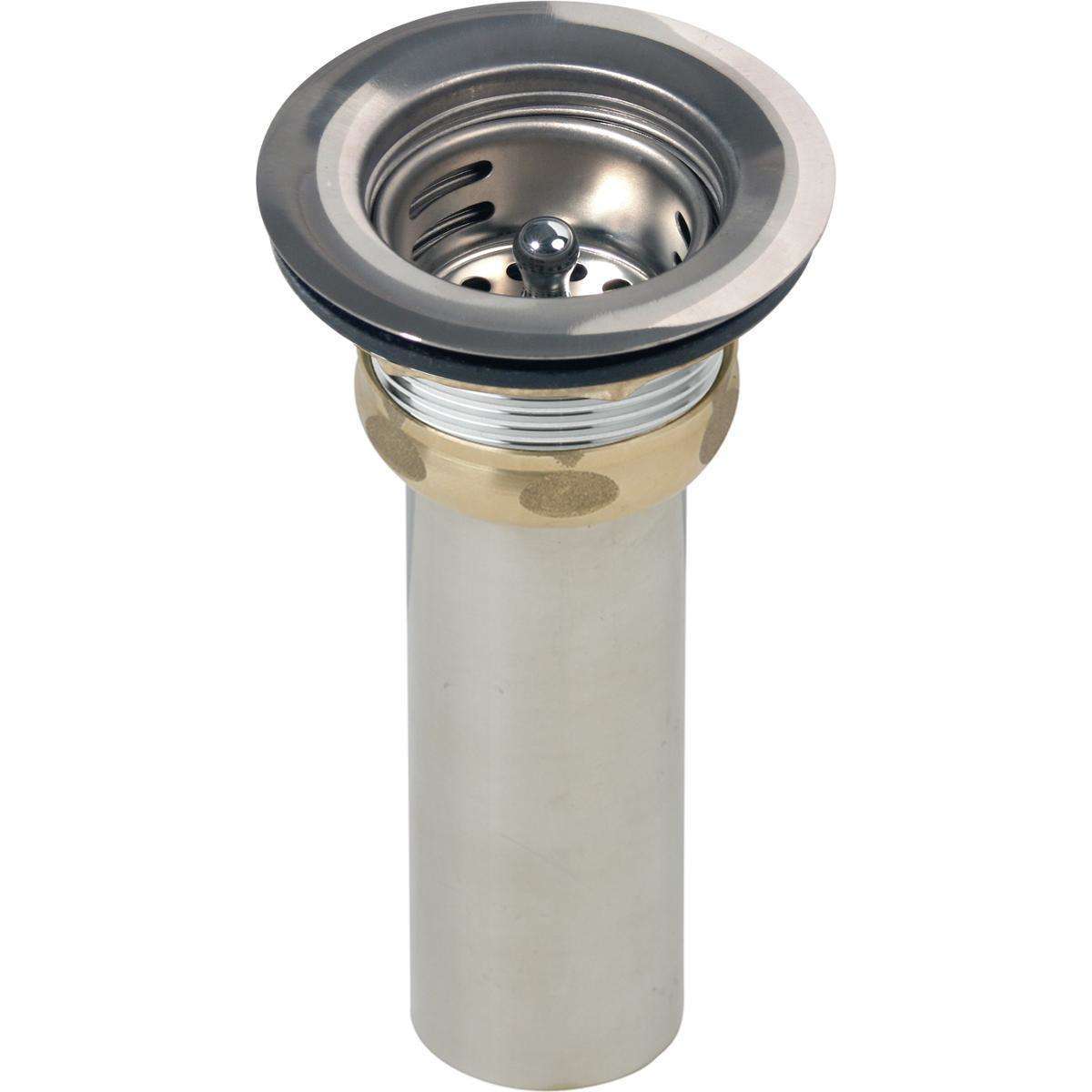 Elkay, Elkay 2" Drain Fitting Type 304 Stainless Steel Body, Stainless Steel Strainer Basket and Rubber Seal LK58