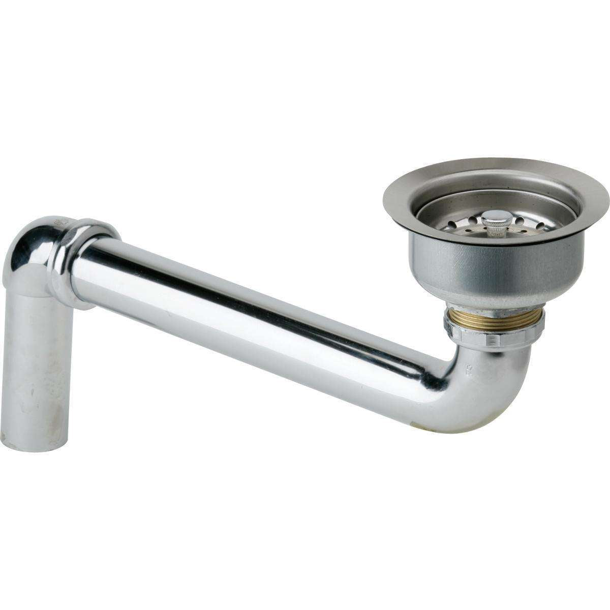 Elkay, Elkay 3-1/2" Drain Fitting" Stainless Steel Body, Strainer Basket and Offset Tailpiece LKAD35