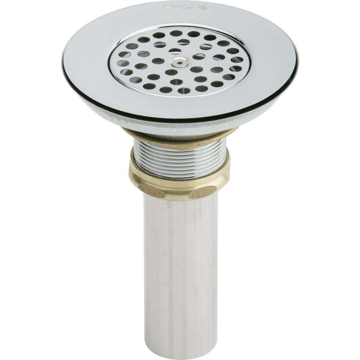 Elkay, Elkay 3-1/2" Drain Type 304 Stainless Steel Body, Vandal Resistant Grid Strainer LKVR18B