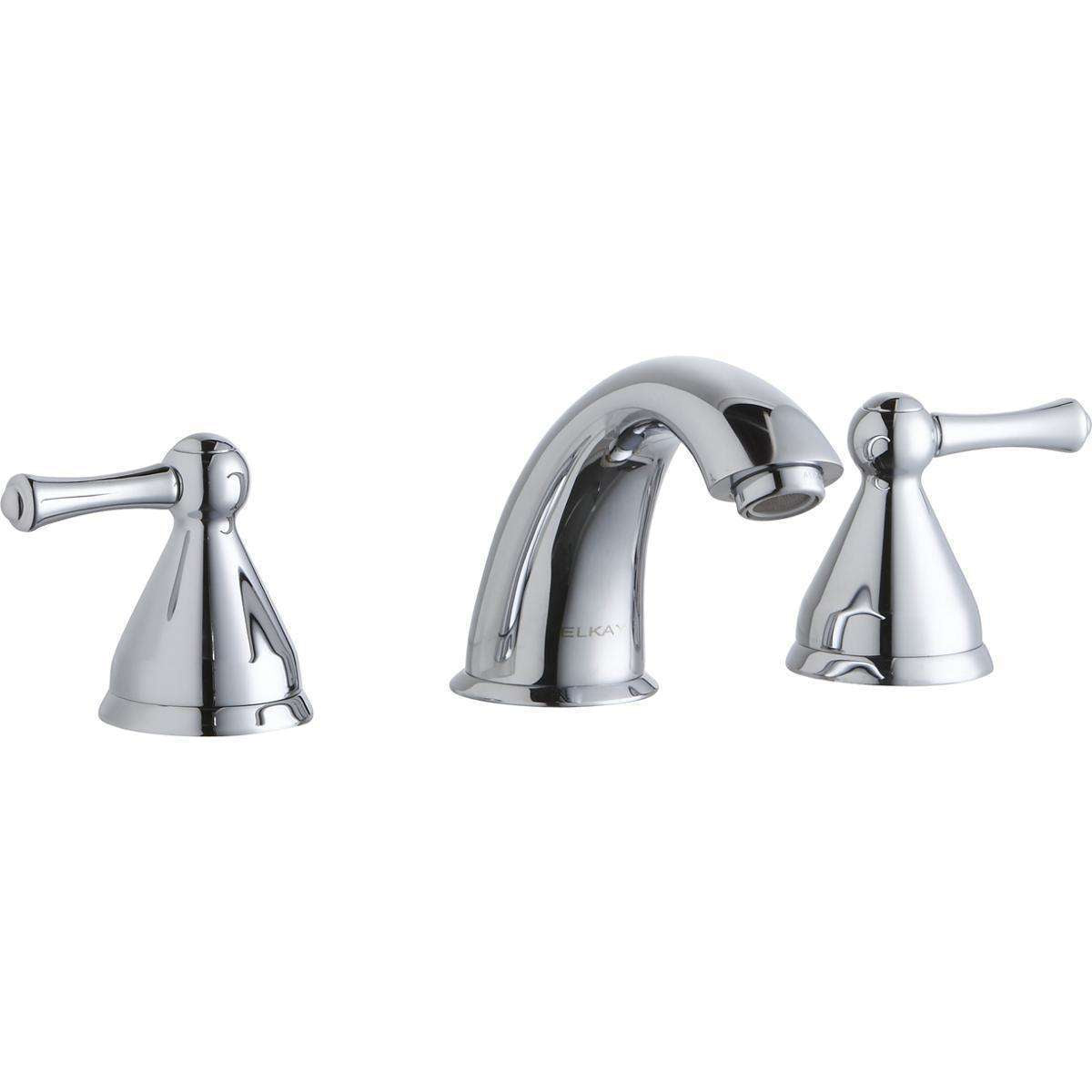 Elkay, Elkay 8" Centerset with Concealed Deck Lavatory Faucet with 6" Cast Fixed Spout Chrome LK804F