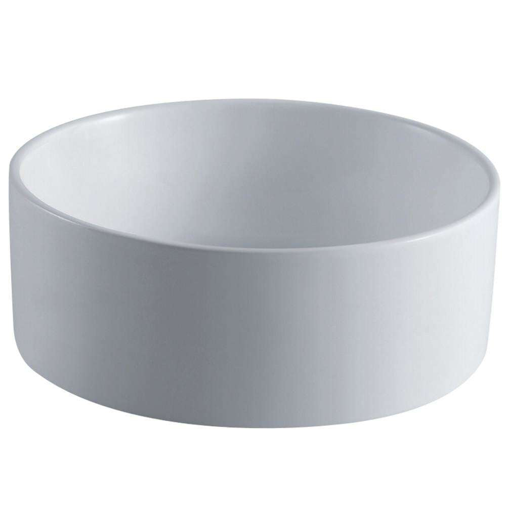 Kingston Brass, Fauceture EV3103 Park Round Vessel Sink, White