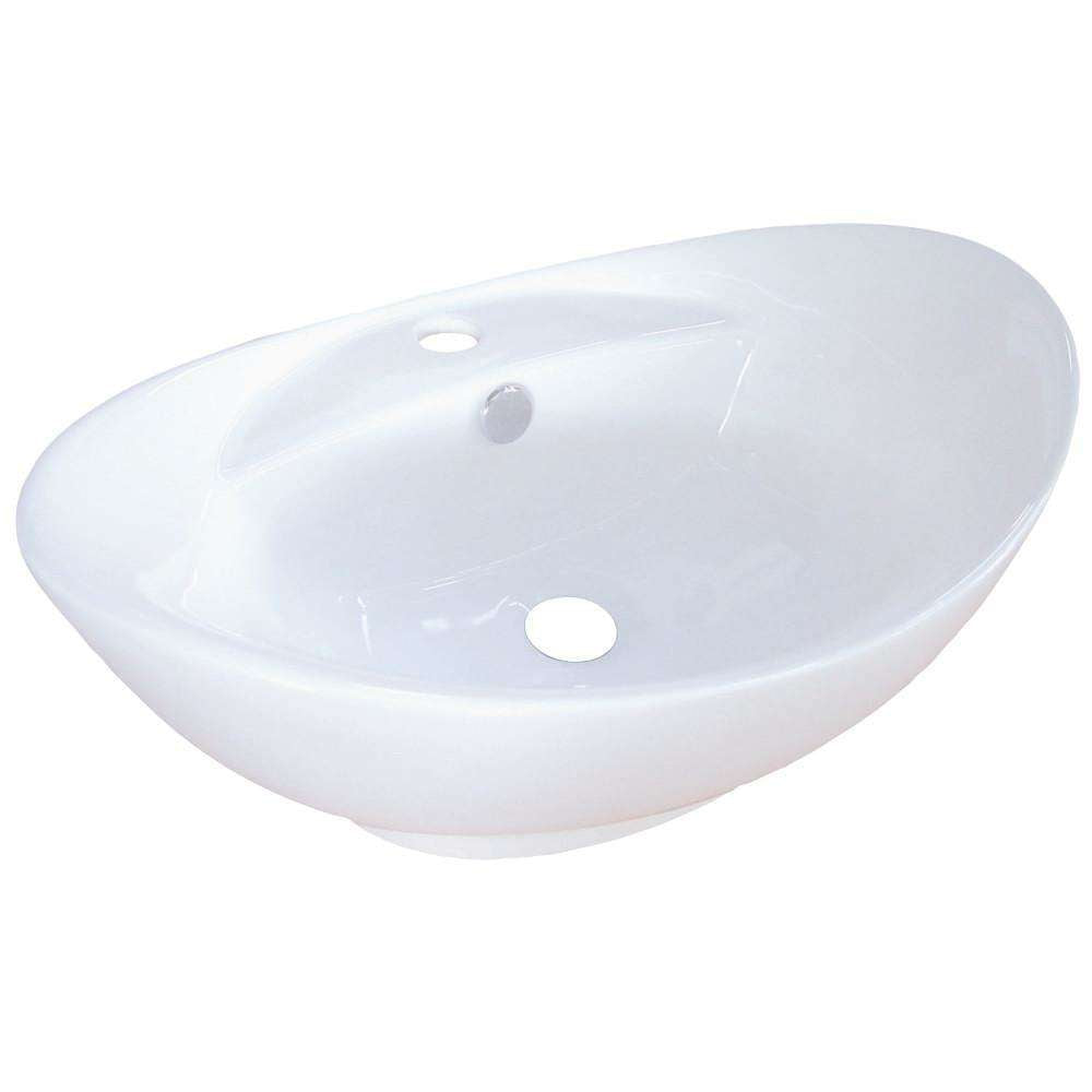 Kingston Brass, Fauceture EV4080 Harmon Vessel Sink, White