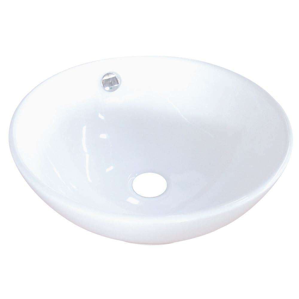 Kingston Brass, Fauceture EV4129 Perfection Vessel Sink, White