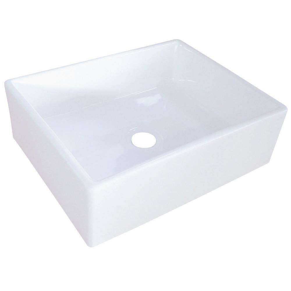 Kingston Brass, Fauceture EV4158 Elements Vessel Sink, White