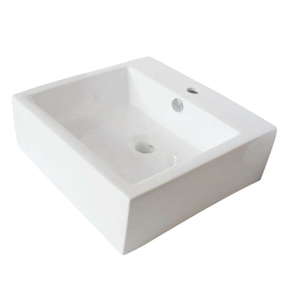 Kingston Brass, Fauceture EV4319 Sierra Vessel Sink, White