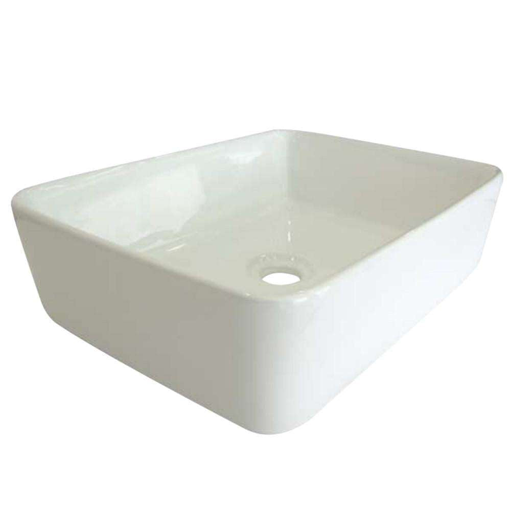 Kingston Brass, Fauceture EV5102 French Petite Vessel Sink, White