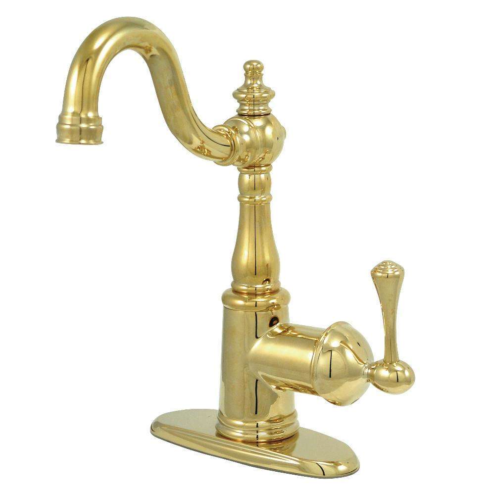 Kingston Brass, Fauceture FS7642BL Single-Handle Bathroom Faucet, Polished Brass