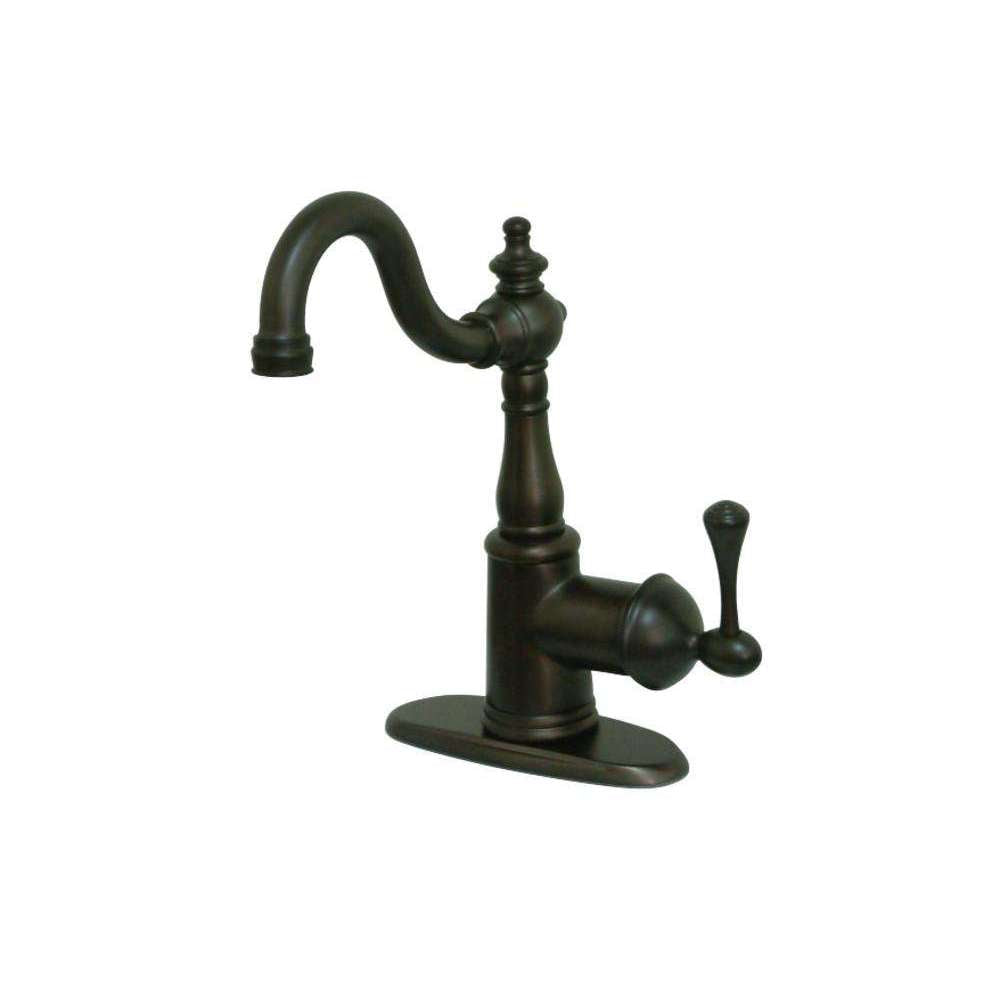 Kingston Brass, Fauceture FS7645BL Single-Handle 4 in. Centerset Bathroom Faucet, Oil Rubbed Bronze