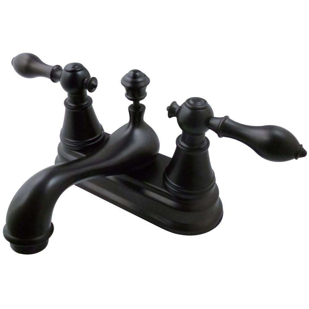 Kingston Brass, Fauceture FSY3605AL 4 in. Centerset Bathroom Faucet, Oil Rubbed Bronze