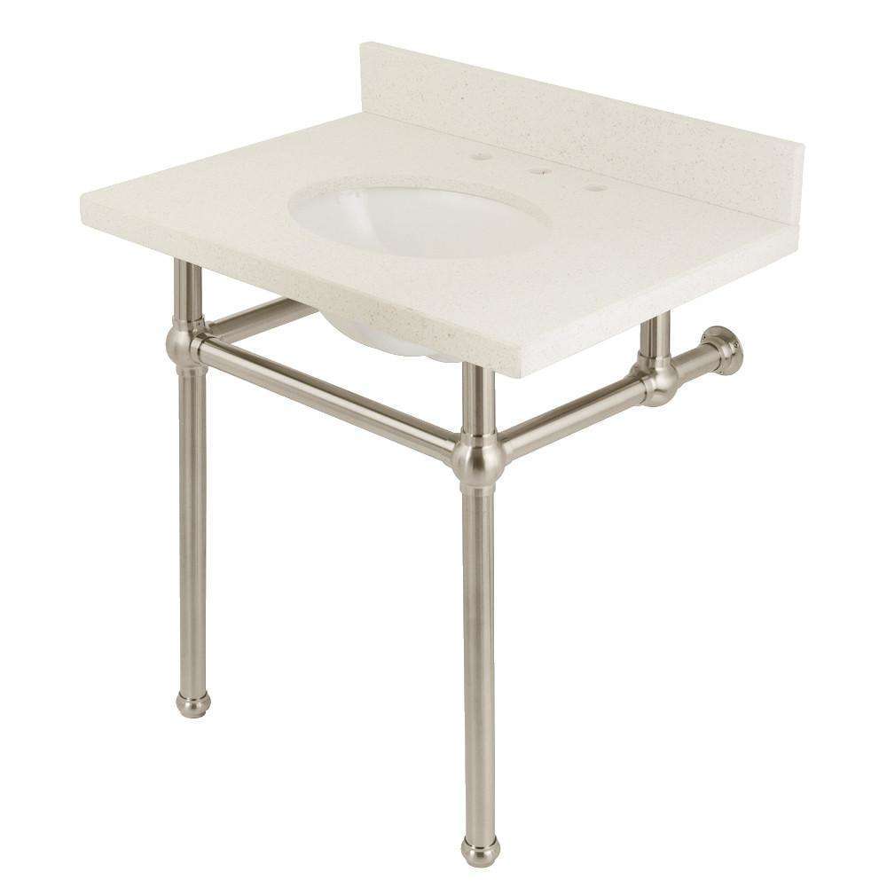 Kingston Brass, Fauceture KVPB3030WQB8 White Quartz Bathroom Console