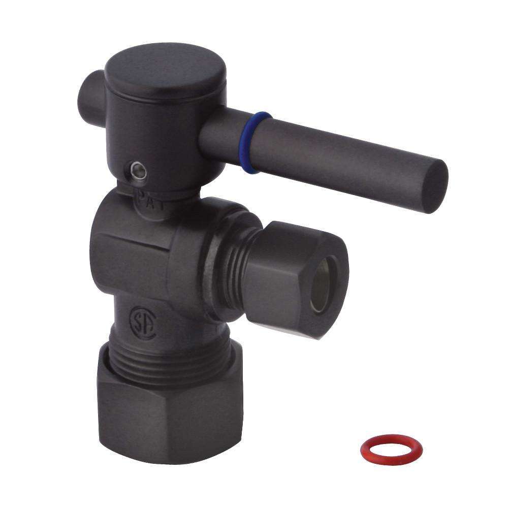 Kingston Brass, Kingston Brass CC53305DL Quarter Turn Valve (5/8" X 3/8" OD Compression), Oil Rubbed Bronze