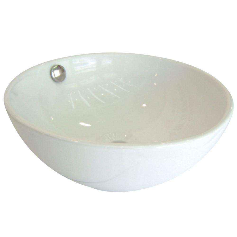 Kingston Brass, Kingston Brass EV7048 Le Country Vessel Sink, White